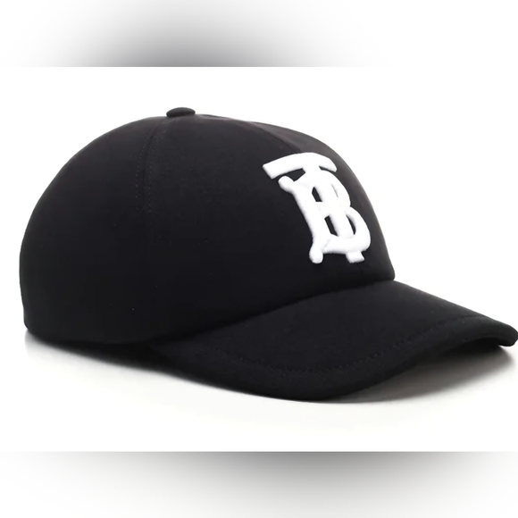 BURBERRY TB (Unisex) Logo Canvas Blk Baseball Cap Adjust Button Snap (Size XL) - Picture 2 of 8